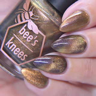 Image provided for Bee's Knees by a paid swatcher featuring the nail polish " We can Both be Human "