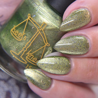 Image provided for Bee's Knees by a paid swatcher featuring the nail polish " Coercer "