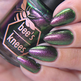 Image provided for Bee's Knees by a paid swatcher featuring the nail polish " I Would Demand a Companion "