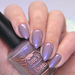 Image provided for Bee's Knees by a paid swatcher featuring the nail polish " But I Felt Cold, so Cold "