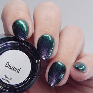 Image provided for Bee's Knees by a paid swatcher featuring the nail polish " Discord "