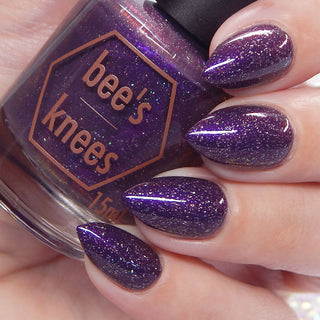 Image provided for Bee's Knees by a paid swatcher featuring the nail polish " Grateful "