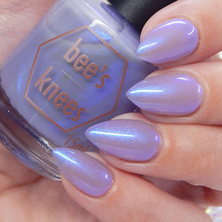 Image provided for Bee's Knees by a paid swatcher featuring the nail polish " I'm Your Motherf✨cking Executioner "