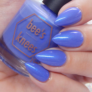 Image provided for Bee's Knees by a paid swatcher featuring the nail polish " Let's See the Stars "