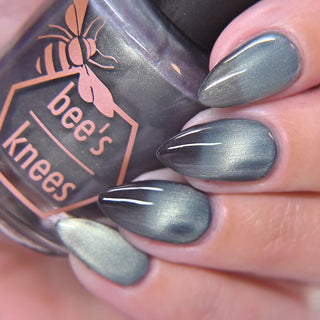 Image provided for Bee's Knees by a paid swatcher featuring the nail polish " Merciless Life "