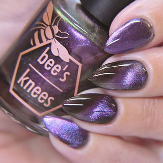 Image provided for Bee's Knees by a paid swatcher featuring the nail polish " A Small Kindness "
