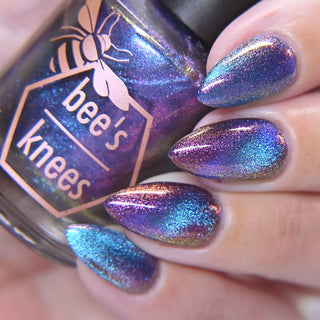 Image provided for Bee's Knees by a paid swatcher featuring the nail polish " Take Me with You "