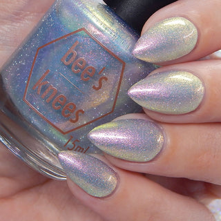 Image provided for Bee's Knees by a paid swatcher featuring the nail polish " The Archer's Curse "