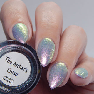 Image provided for Bee's Knees by a paid swatcher featuring the nail polish " The Archer's Curse "