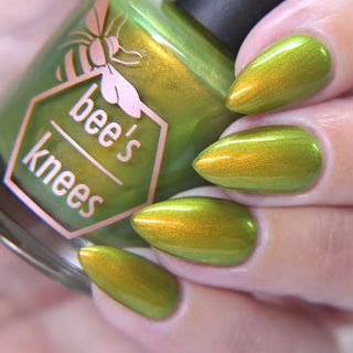 Image provided for Bee's Knees by a paid swatcher featuring the nail polish " The Spirit of the Forest "