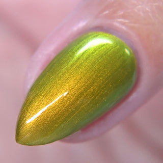 Image provided for Bee's Knees by a paid swatcher featuring the nail polish " The Spirit of the Forest "