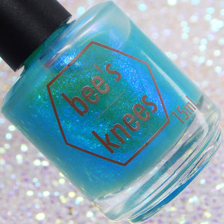 Image provided for Bee's Knees by a paid swatcher featuring the nail polish " Youth "