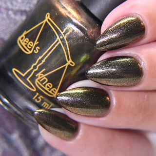Image provided for Bee's Knees by a paid swatcher featuring the nail polish " Thank You for Choosing Me "