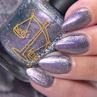 Image provided for Bee's Knees by a paid swatcher featuring the nail polish " True Power Lies in the Shadows "