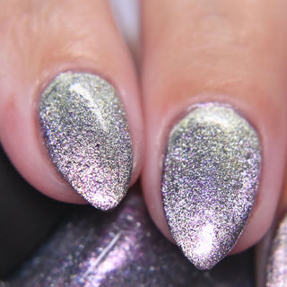 Image provided for Bee's Knees by a paid swatcher featuring the nail polish " True Power Lies in the Shadows "