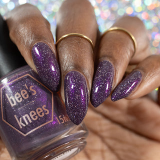 Image provided for Bee's Knees by a paid swatcher featuring the nail polish " Grateful "