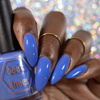 Image provided for Bee's Knees by a paid swatcher featuring the nail polish " Let's See the Stars "
