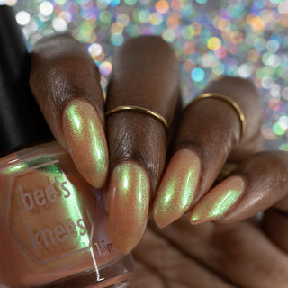 Image provided for Bee's Knees by a paid swatcher featuring the nail polish " Majora "