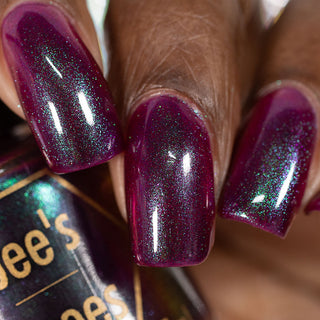 Image provided for Bee's Knees by a paid swatcher featuring the nail polish " My Lucky Day "