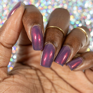 Image provided for Bee's Knees by a paid swatcher featuring the nail polish " Reckless "