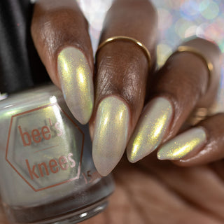 Image provided for Bee's Knees by a paid swatcher featuring the nail polish " The Demon Realm "