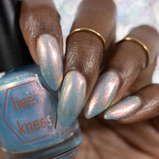 Image provided for Bee's Knees by a paid swatcher featuring the nail polish " They Would Know My Name One Day "
