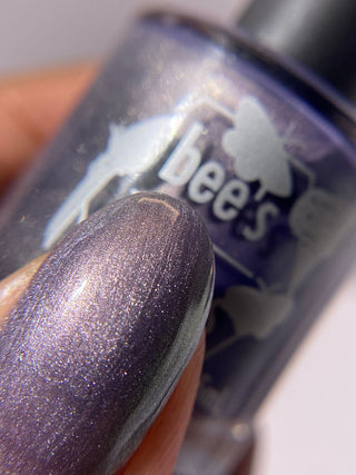 Image provided for Bee's Knees by a paid swatcher featuring the nail polish " Bartholomew "