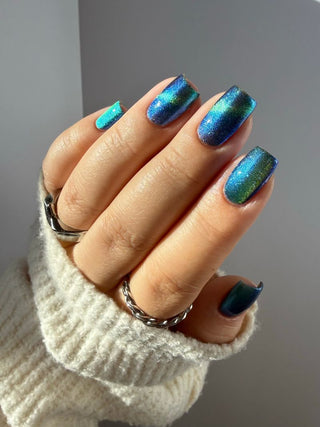 Image provided for Bee's Knees by a paid swatcher featuring the nail polish " In Seeking Life, I Created Death "