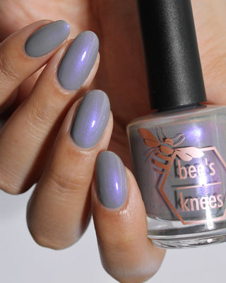 Image provided for Bee's Knees by a paid swatcher featuring the nail polish " But I Felt Cold, so Cold "