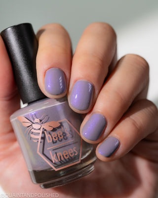 Image provided for Bee's Knees by a paid swatcher featuring the nail polish " But I Felt Cold, so Cold "