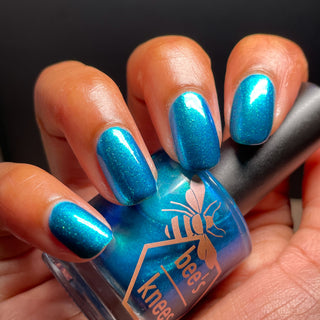 Image provided for Bee's Knees by a paid swatcher featuring the nail polish " Enchanted or Entitled? "