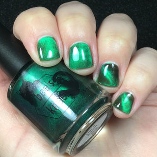 Image provided for Bee's Knees by a paid swatcher featuring the nail polish " This is Arkany "