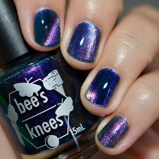 Image provided for Bee's Knees by a paid swatcher featuring the nail polish " Soon You Will Not Have to Drown "