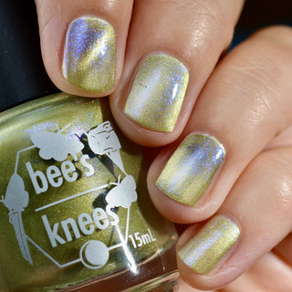 Image provided for Bee's Knees by a paid swatcher featuring the nail polish " There is Nothing But Stone "