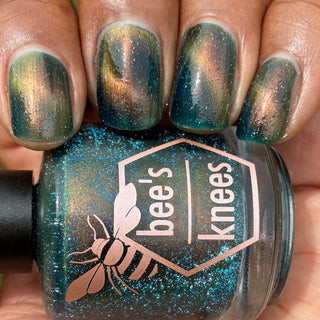 Image provided for Bee's Knees by a paid swatcher featuring the nail polish " Circle with Me "