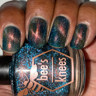 Image provided for Bee's Knees by a paid swatcher featuring the nail polish " Circle with Me "