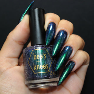 Image provided for Bee's Knees by a paid swatcher featuring the nail polish " Clarity "