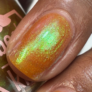 Image provided for Bee's Knees by a paid swatcher featuring the nail polish " Crown of Coral and Pearls "