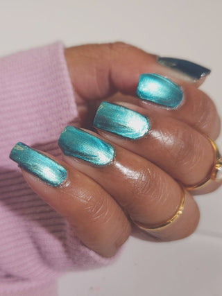 Image provided for Bee's Knees by a paid swatcher featuring the nail polish " I'm Tired of Starving "