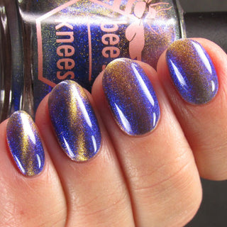 Image provided for Bee's Knees by a paid swatcher featuring the nail polish " It Doesn't Know Any Better, But You Do "