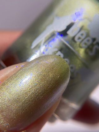 Image provided for Bee's Knees by a paid swatcher featuring the nail polish " There is Nothing But Stone "