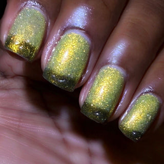 Image provided for Bee's Knees by a paid swatcher featuring the nail polish " Lord Percival the Second "