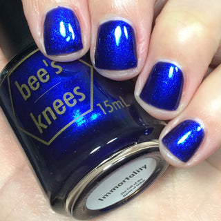 Image provided for Bee's Knees by a paid swatcher featuring the nail polish " Immortality "