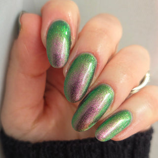 Image provided for Bee's Knees by a paid swatcher featuring the nail polish " I Would Demand a Companion "