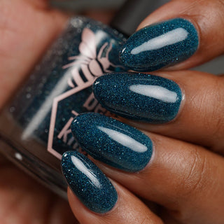 Image provided for Bee's Knees by a paid swatcher featuring the nail polish " From the Depths "