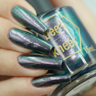 Image provided for Bee's Knees by a paid swatcher featuring the nail polish " Discord "