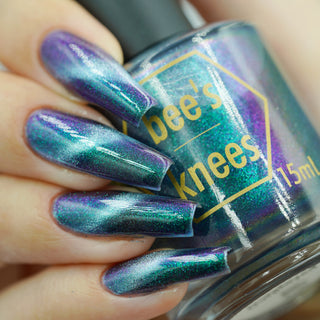 Image provided for Bee's Knees by a paid swatcher featuring the nail polish " Outplayed "