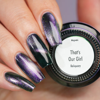 Image provided for Bee's Knees by a paid swatcher featuring the nail polish " That's Our Girl "