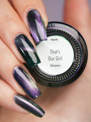 Image provided for Bee's Knees by a paid swatcher featuring the nail polish " That's Our Girl "