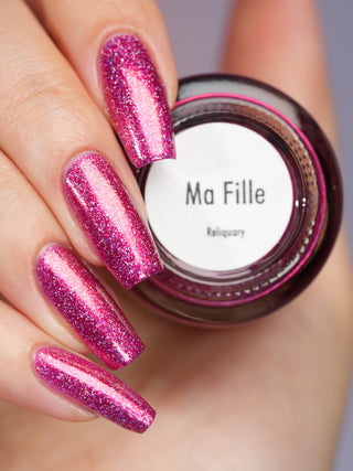 Image provided for Bee's Knees by a paid swatcher featuring the nail polish " Ma Fille "